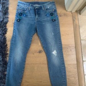 embroidered skinny jean - Lucky Brand